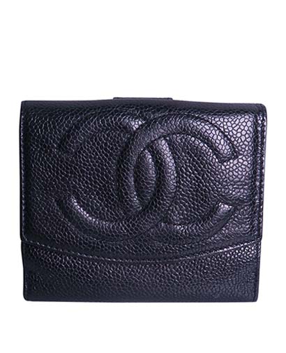 Chanel Vintage Timeless CC Compact Wallet, front view